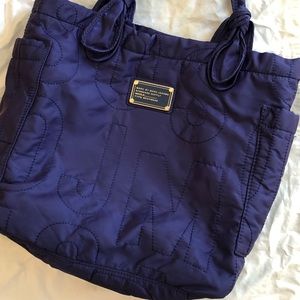 Marc by Marc Jacobs blue vinyl tote